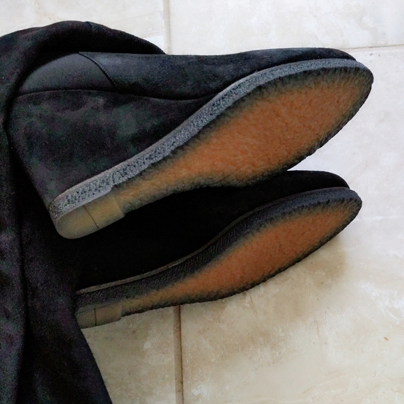 Stuart Weitzman Suede Demiswoon OTK Boots 9M - Picture 4 of 9